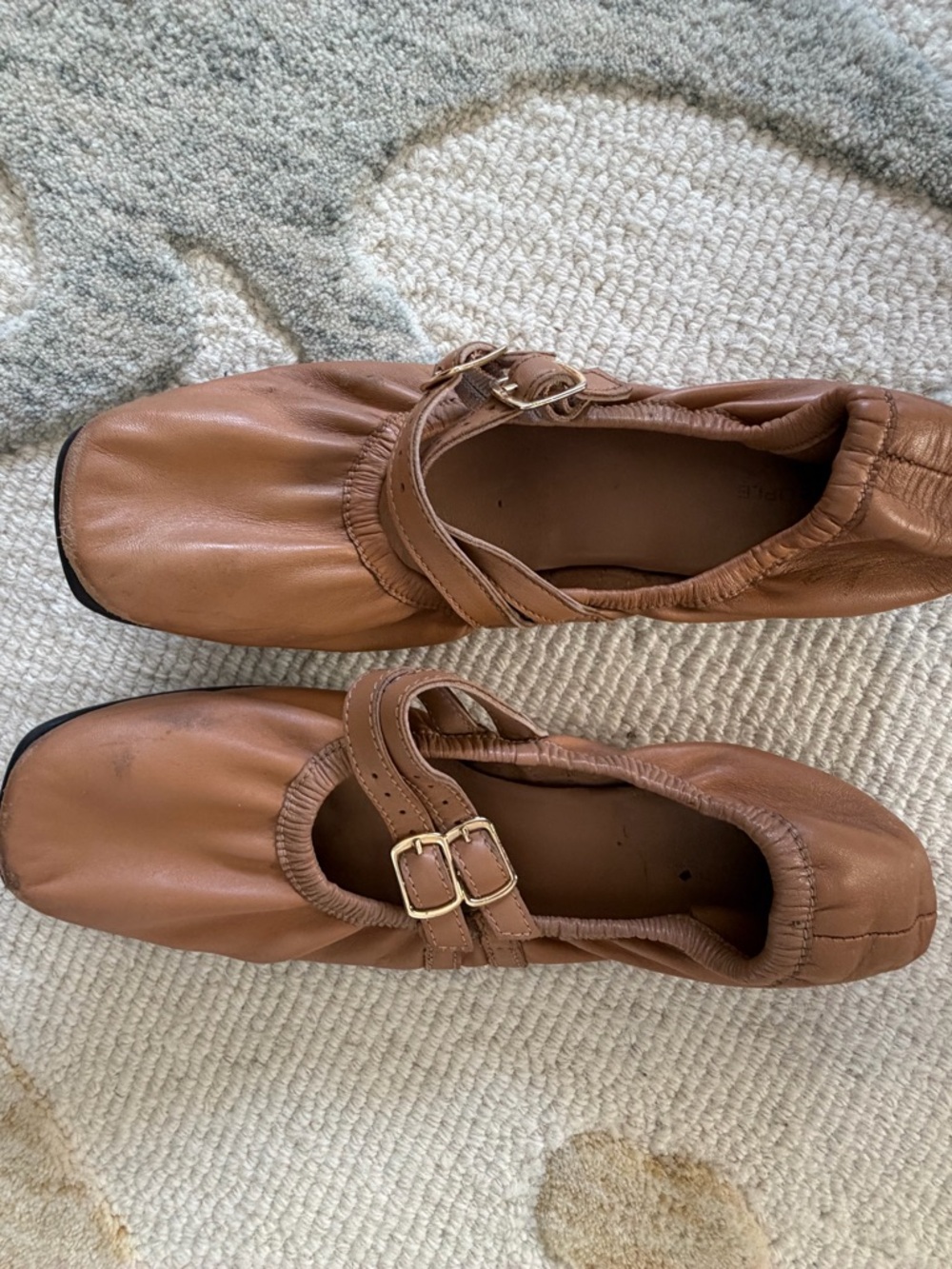 Free People Kids Double Buckle Mary Jane Flats in Brown